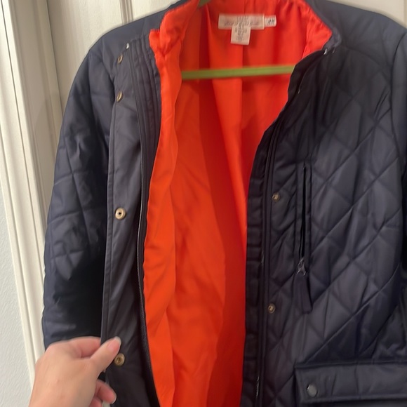 H&M Jackets & Coats Navy Blue Quilted Jacket Poshmark